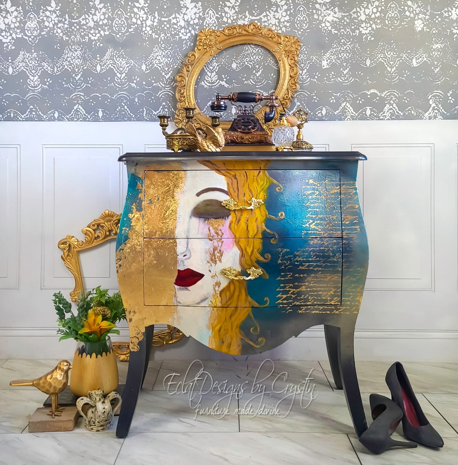 About my Freya's Tears Bombe Side Table