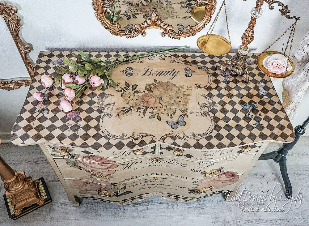 How to Create a Harlequin Pattern on Furniture