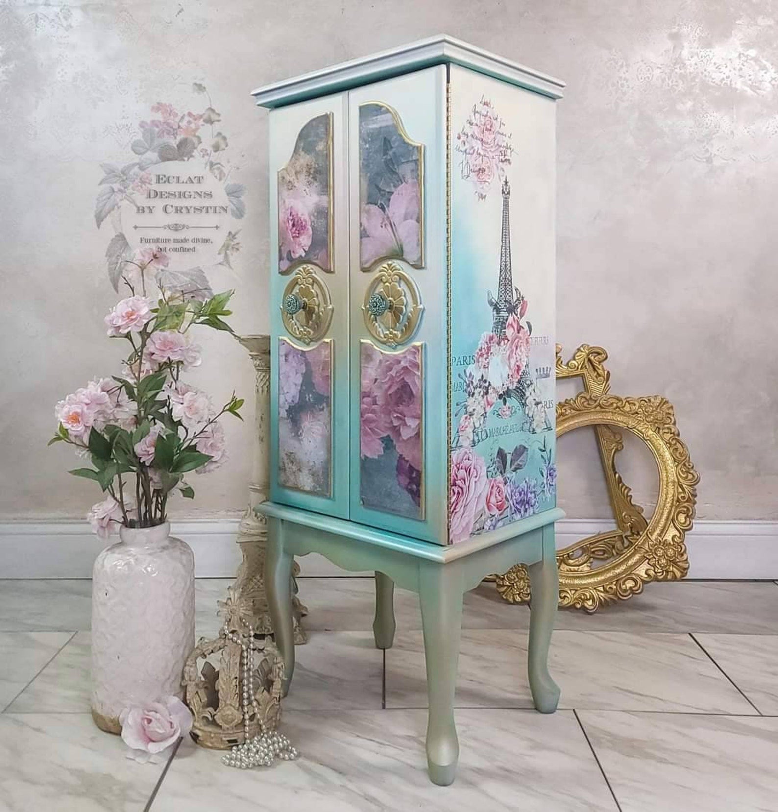 About My Springtime in Paris Jewelry Armoire