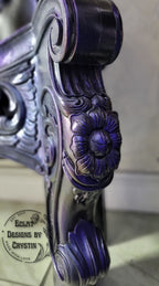 Gothic Carnival Glass Mermaid King Bedframe
