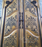 Painted Armoire in Victorian Gothic Style