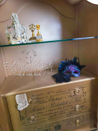 Painted Armoire in Victorian Gothic Style
