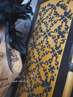 Painted Armoire in Victorian Gothic Style