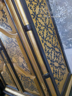 Painted Armoire in Victorian Gothic Style