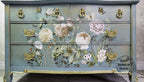 Vintage Botanical Floral Dresser