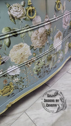 Vintage Botanical Floral Dresser