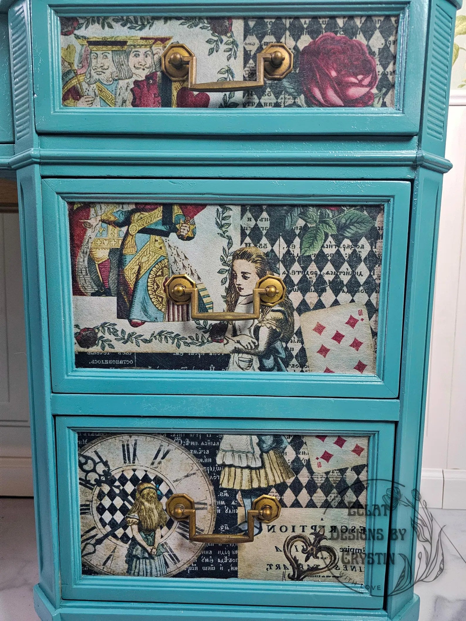 Alice in Wonderland Blue Vanity