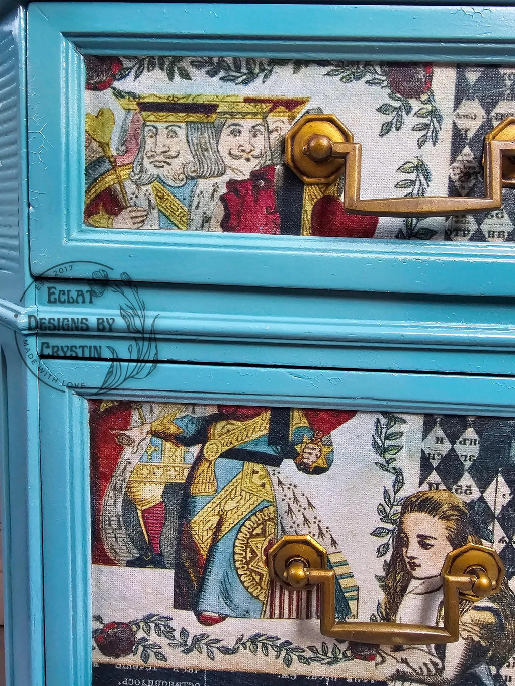 Alice in Wonderland Blue Vanity