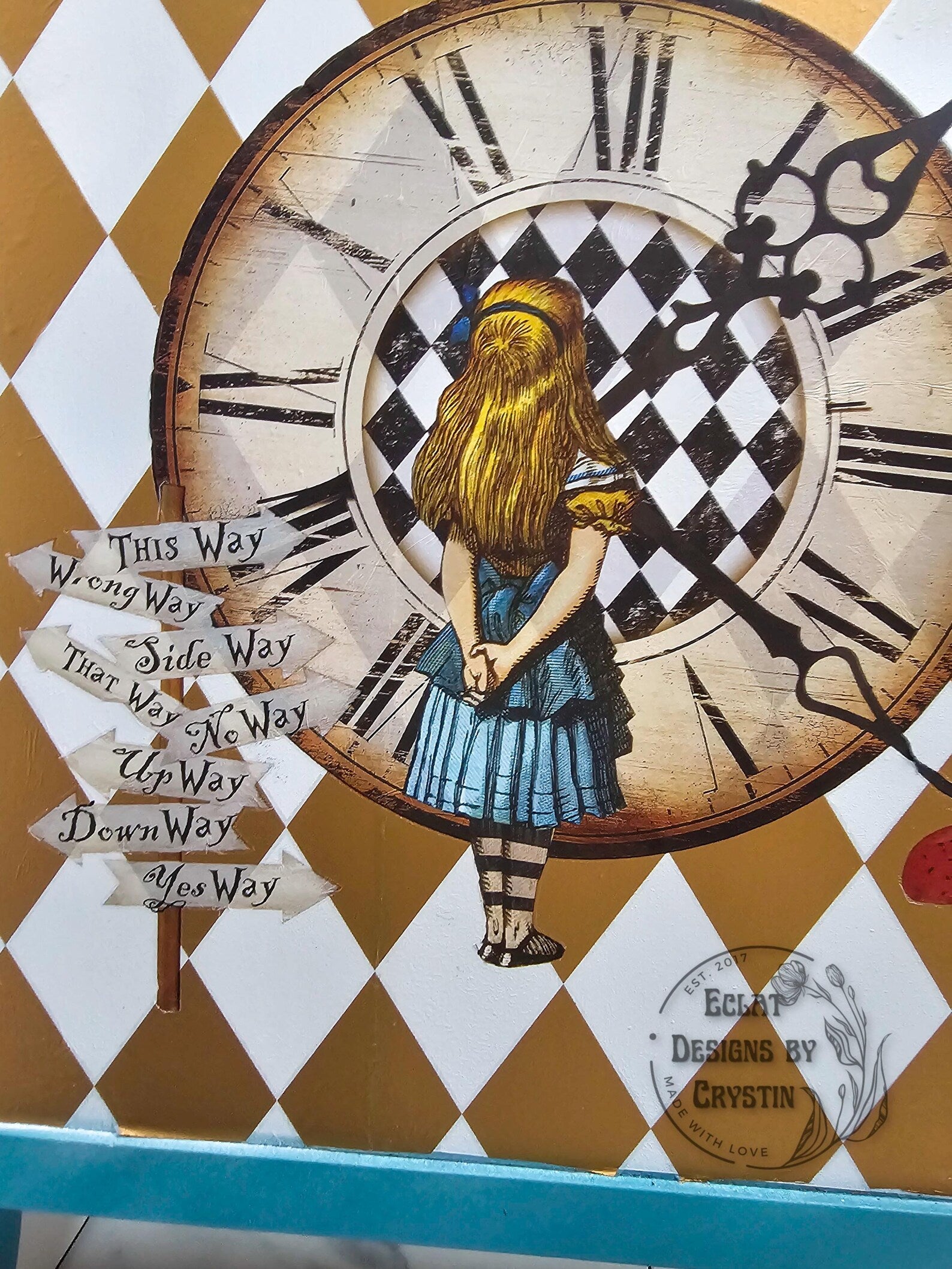 Alice in Wonderland Blue Vanity