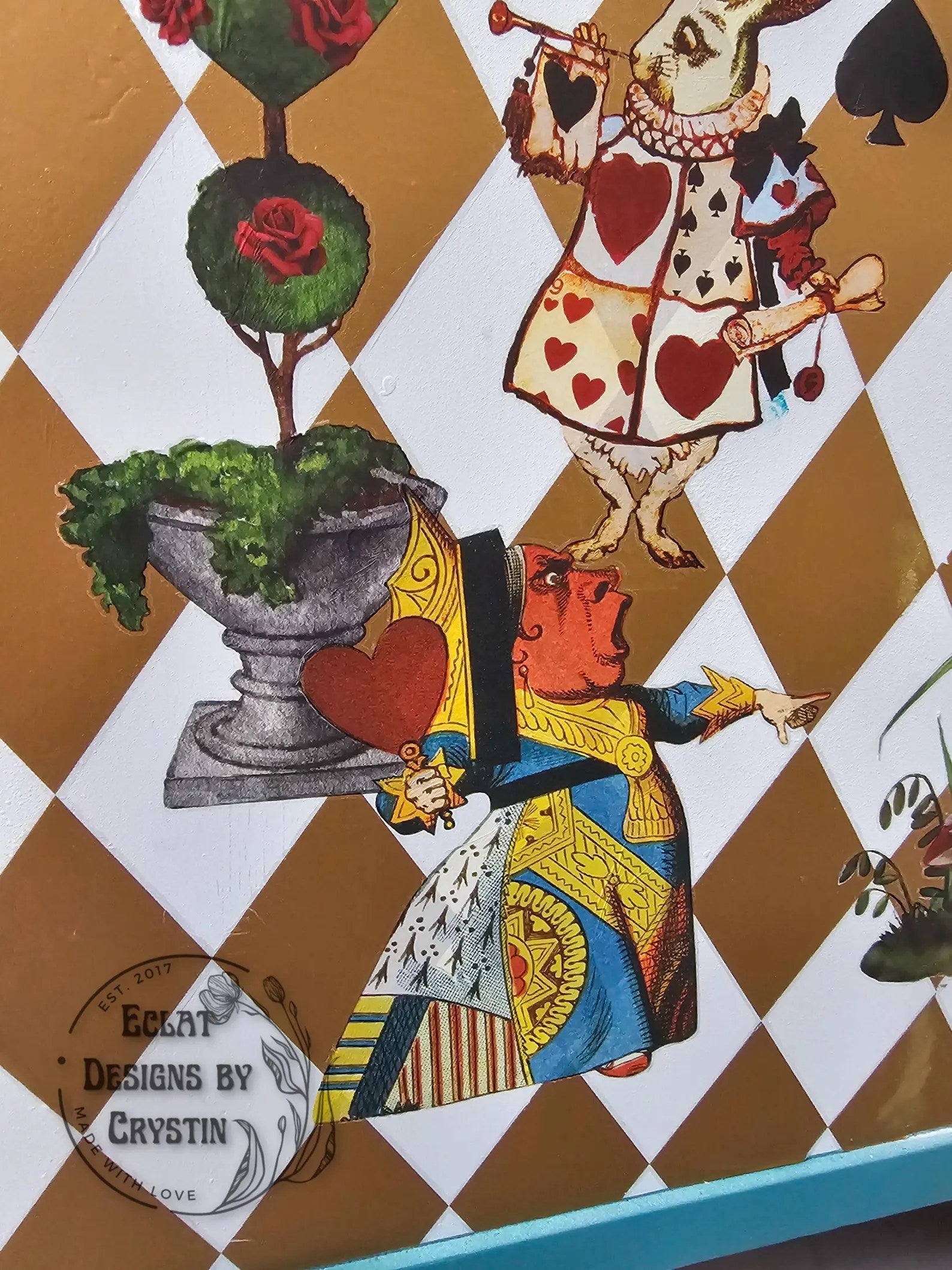 Alice in Wonderland Blue Vanity