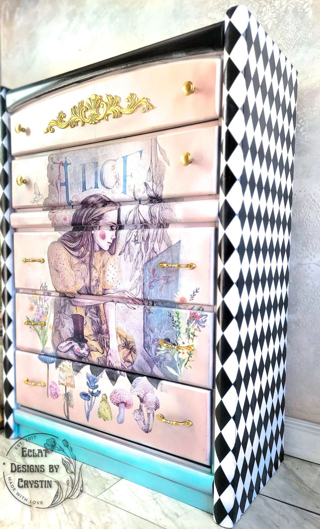 Alice in Wonderland Dresser