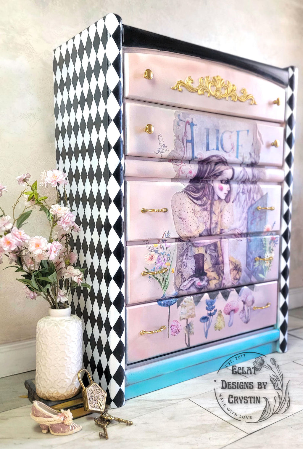 Alice in Wonderland Dresser