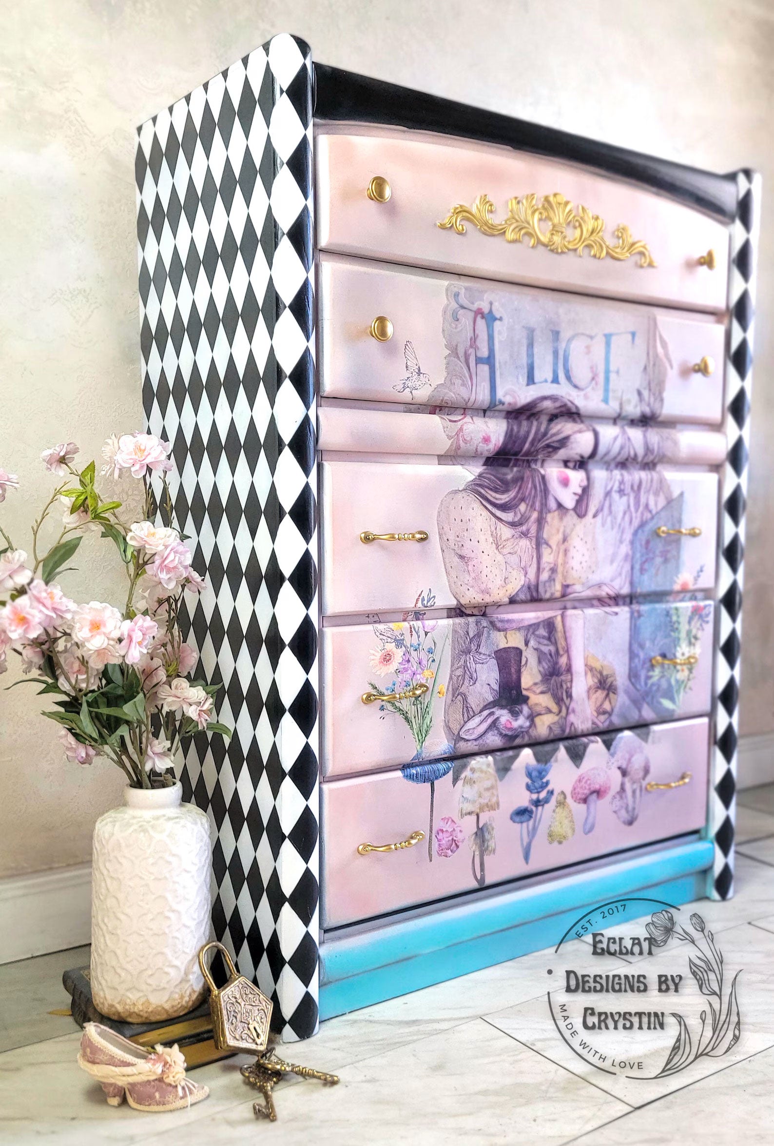 Alice in Wonderland Dresser