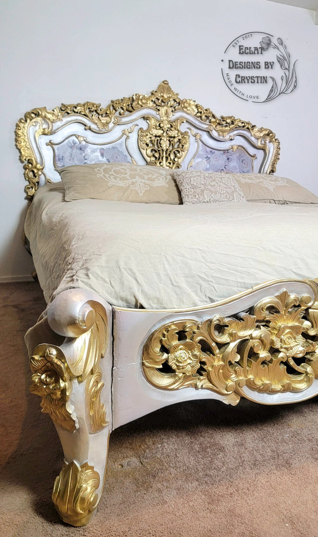 Baroque King Size Bed Frame