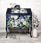 Cerulean Blooms Secretary Desk