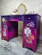 Fuchsia Ombre Office Desk