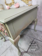 Green Floral End Tables
