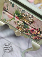 Green Floral End Tables