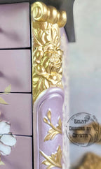 Lavender Love Bird Jewelry Armoire