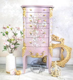 Lavender Love Bird Jewelry Armoire