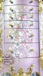Lavender Love Bird Jewelry Armoire