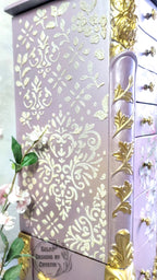 Lavender Love Bird Jewelry Armoire