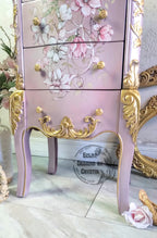 Lavender Love Bird Jewelry Armoire