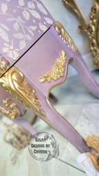 Lavender Love Bird Jewelry Armoire