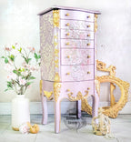 Lavender Love Bird Jewelry Armoire