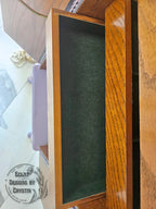 Lavender Spring Floral Jewelry Armoire