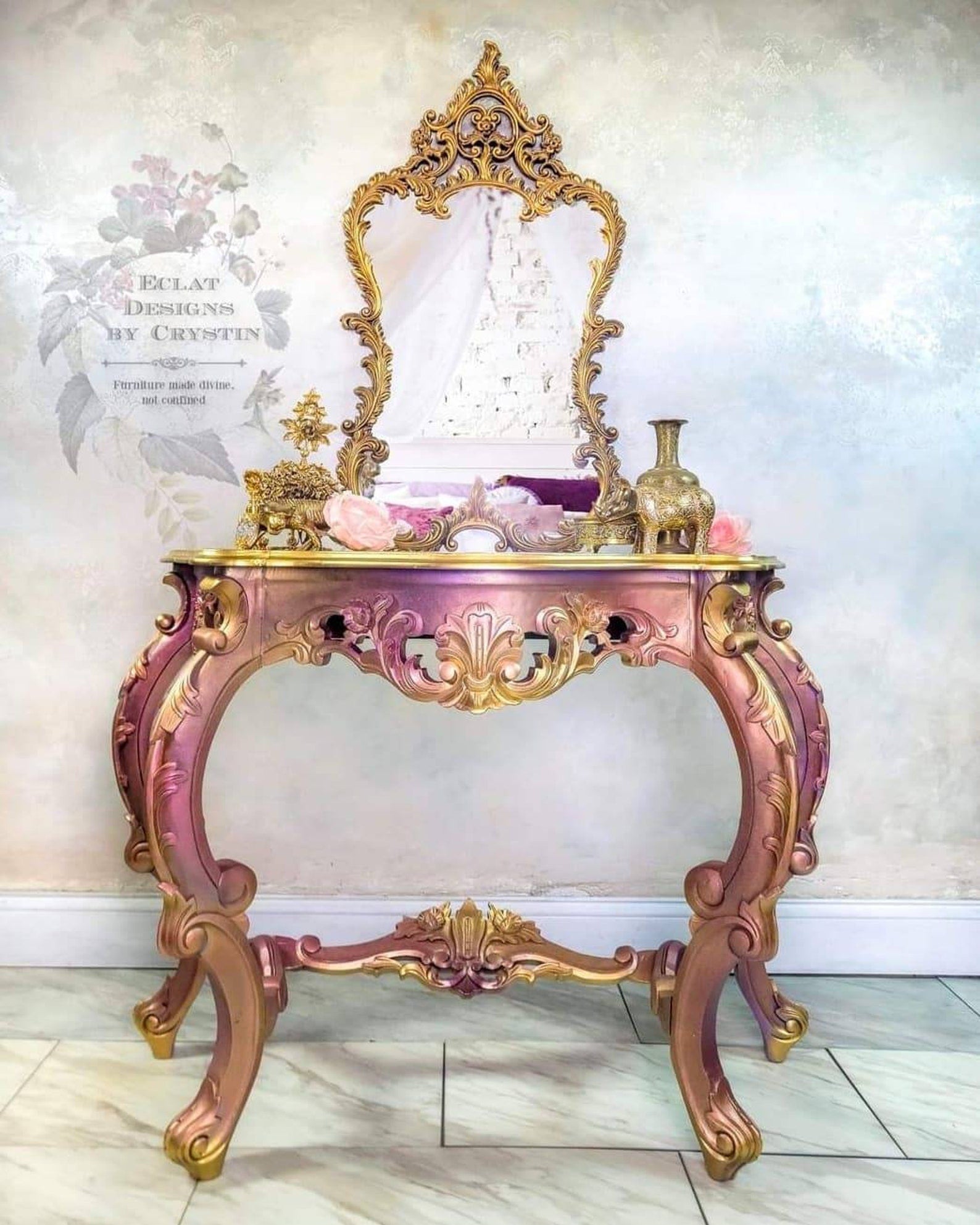 Moroccan Baroque Foyer Table