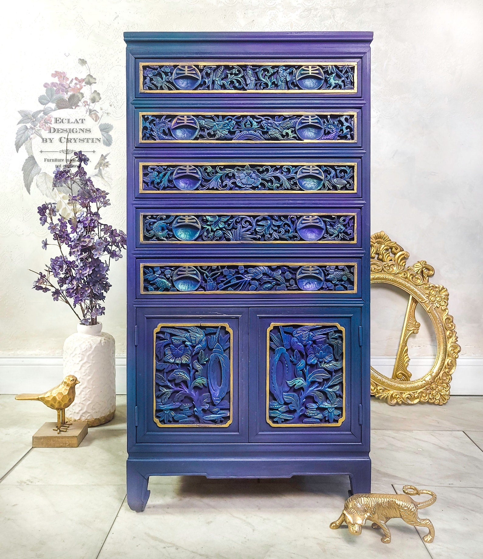 Oriental Silverware Cabinet