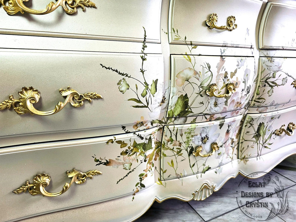 Pearly Floral Dresser
