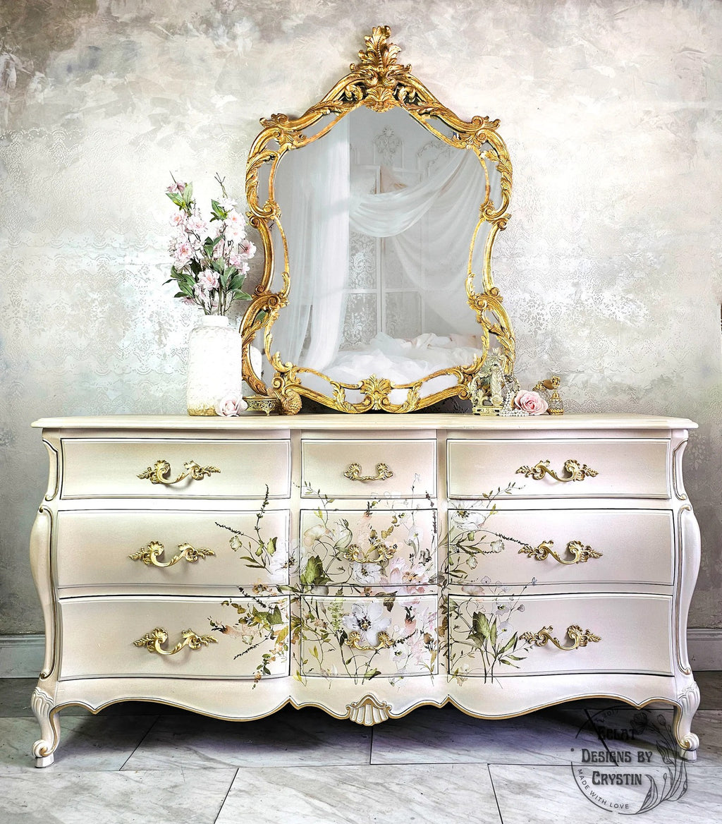 Pearly Floral Dresser