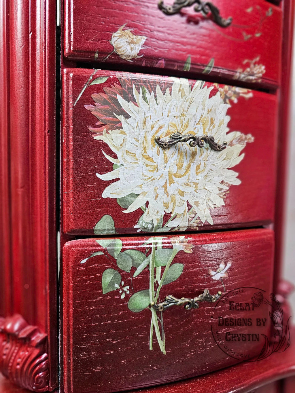 Red Romance Jewelry Armoire