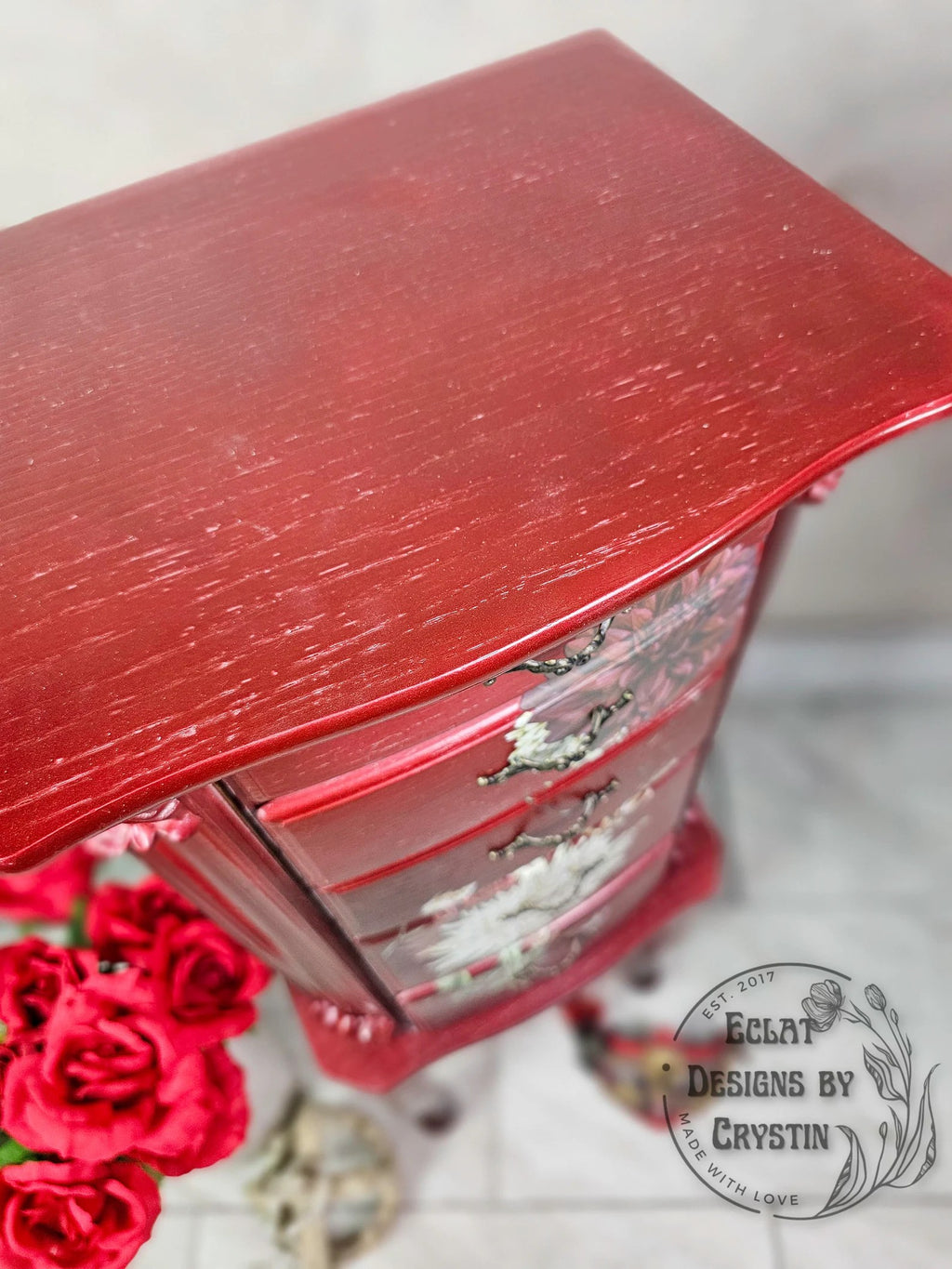 Red Romance Jewelry Armoire