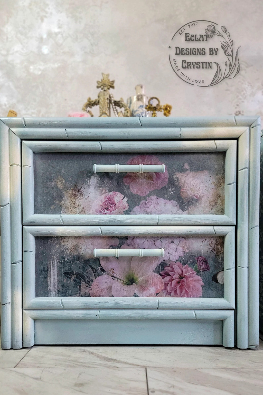 Romantic Floral Nightstands