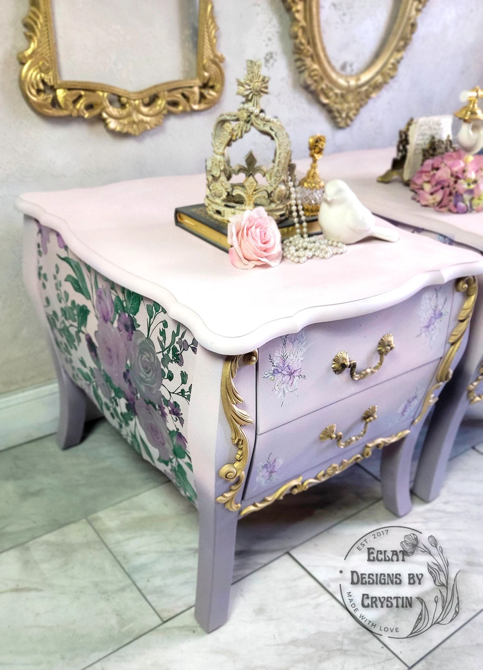 Spring in Full Bloom Nightstands