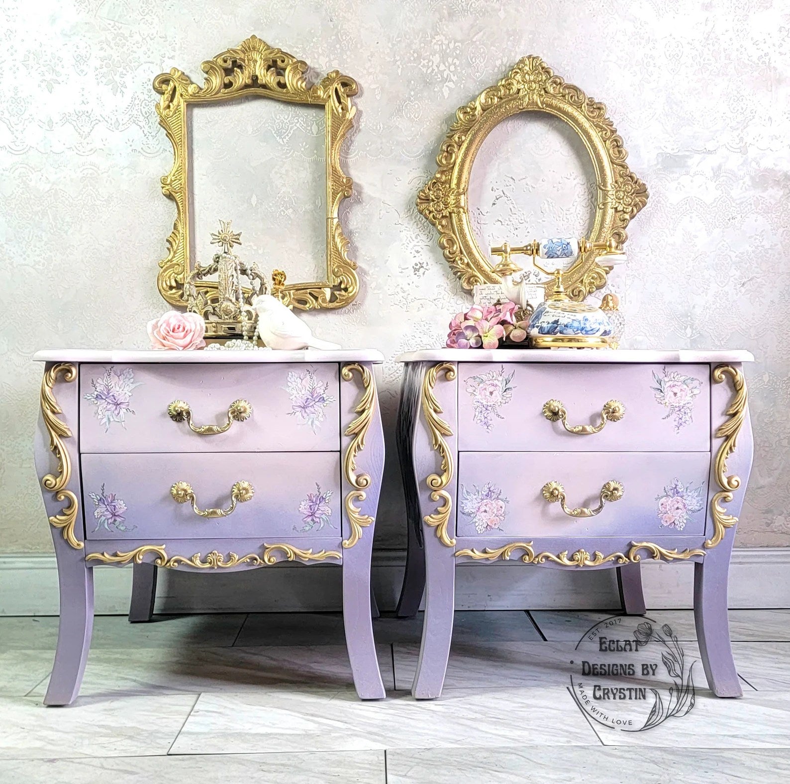 Spring in Full Bloom Nightstands