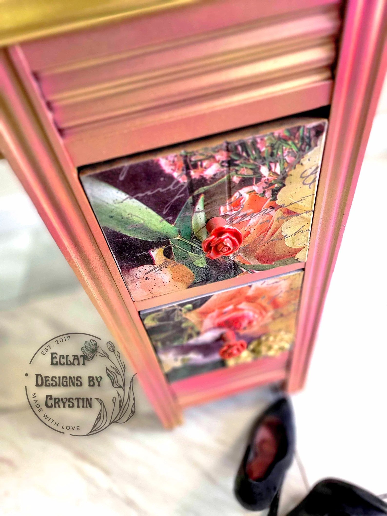 Spring Roses Vanity Table