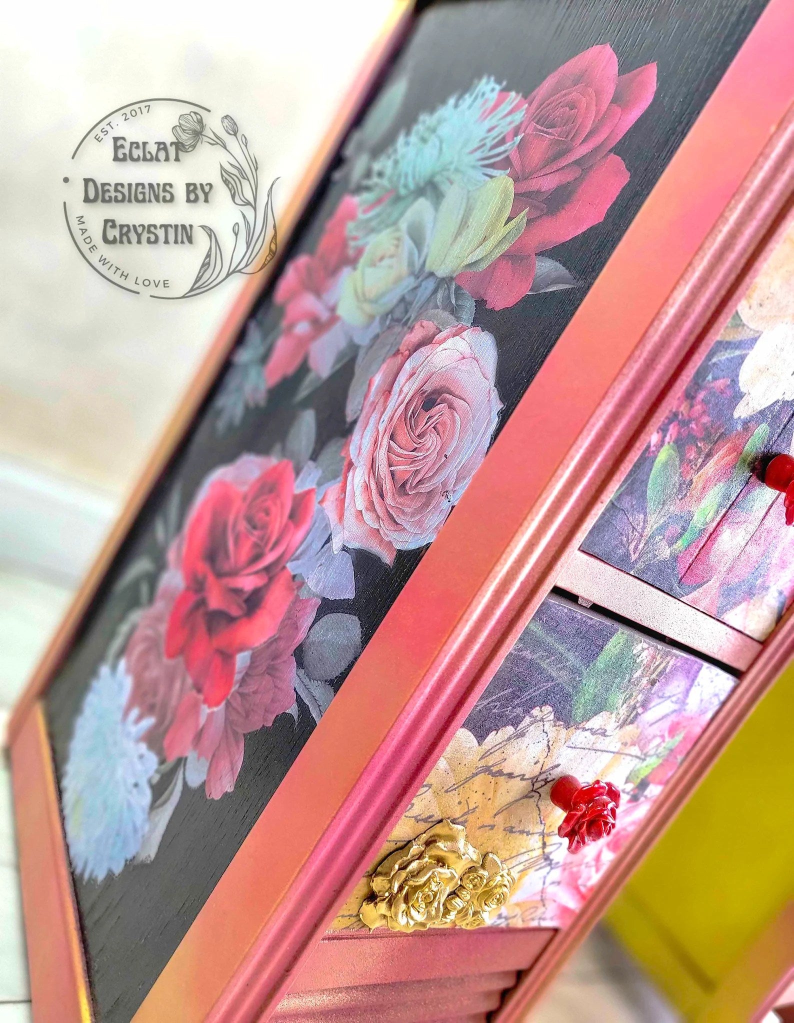 Spring Roses Vanity Table