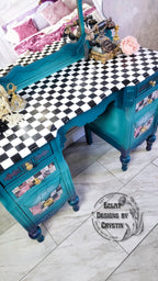 Whimsical Peacock Vanity