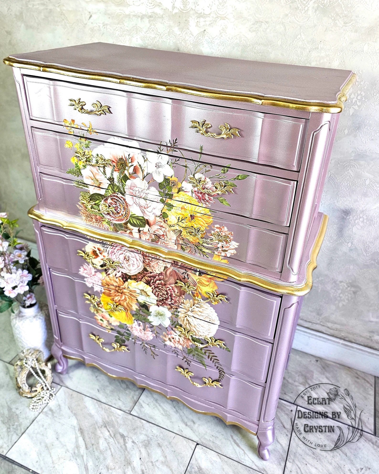 Woodland Floral Dresser  Eclat Designs by Crystin