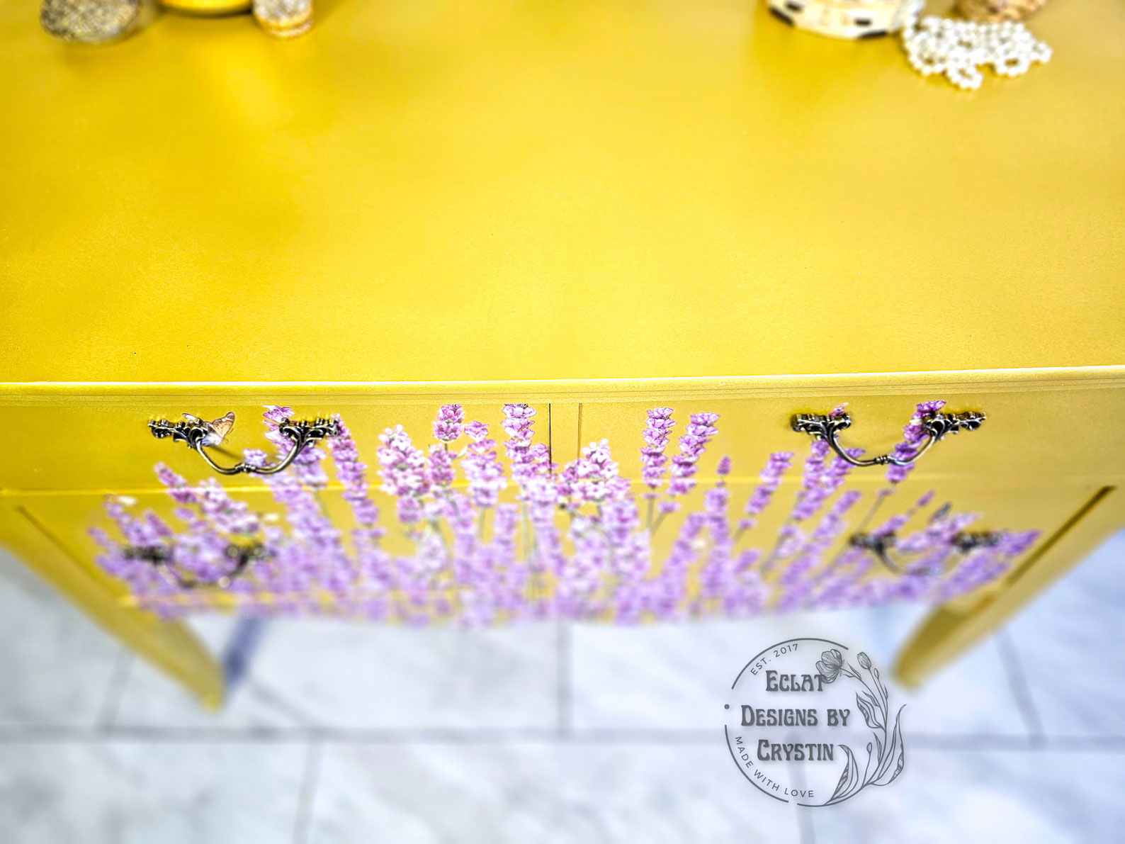 Yellow Lavender Dresser