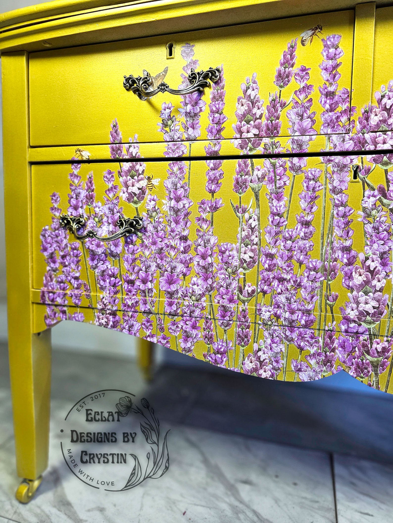 Yellow Lavender Dresser
