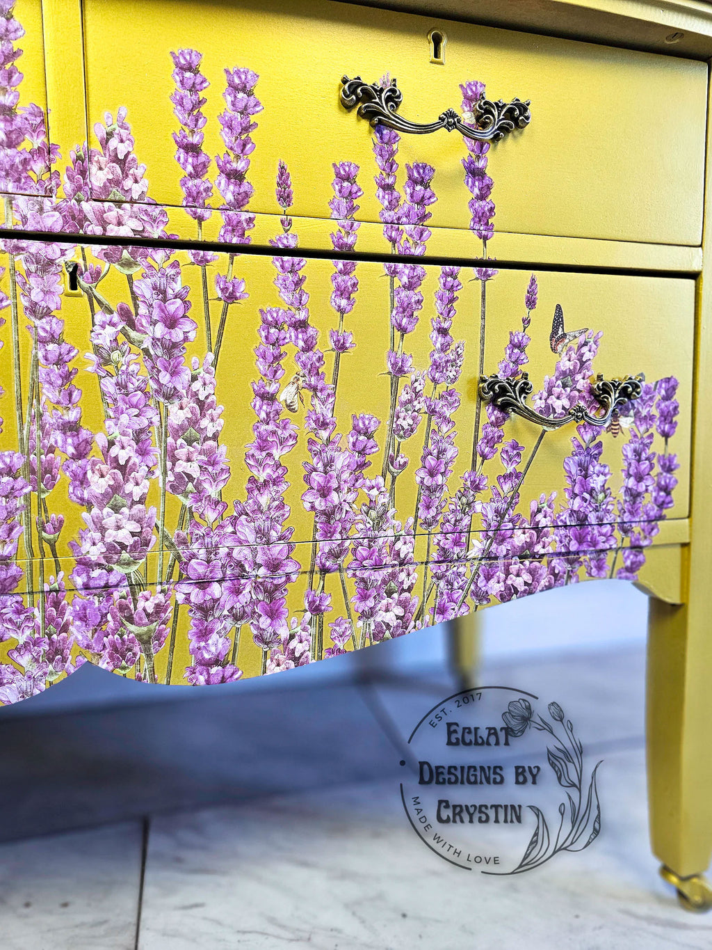 Yellow Lavender Dresser