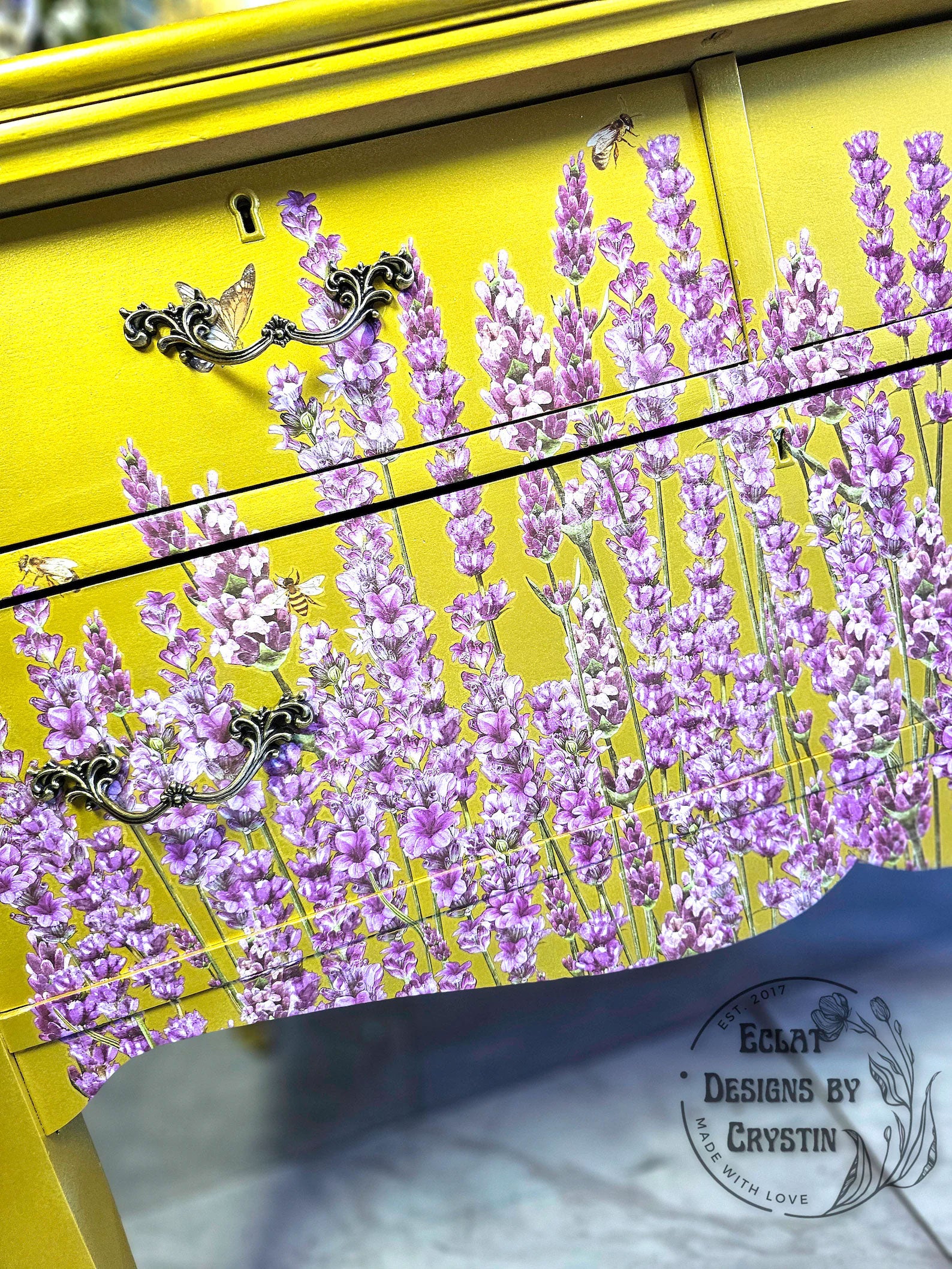 Yellow Lavender Dresser